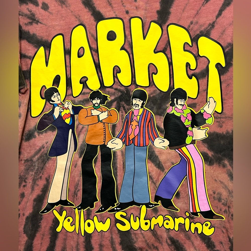 Chinatown Market Beatles Yellow Submarine Pose Tie Dye T-Shirt Mens Size Small - Picture 4 of 9